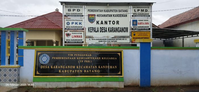 Soal LSM Trinusa Laporkan Pungli PTSL Ke Polres Batang, Begini Tanggapan Kades Karanganom