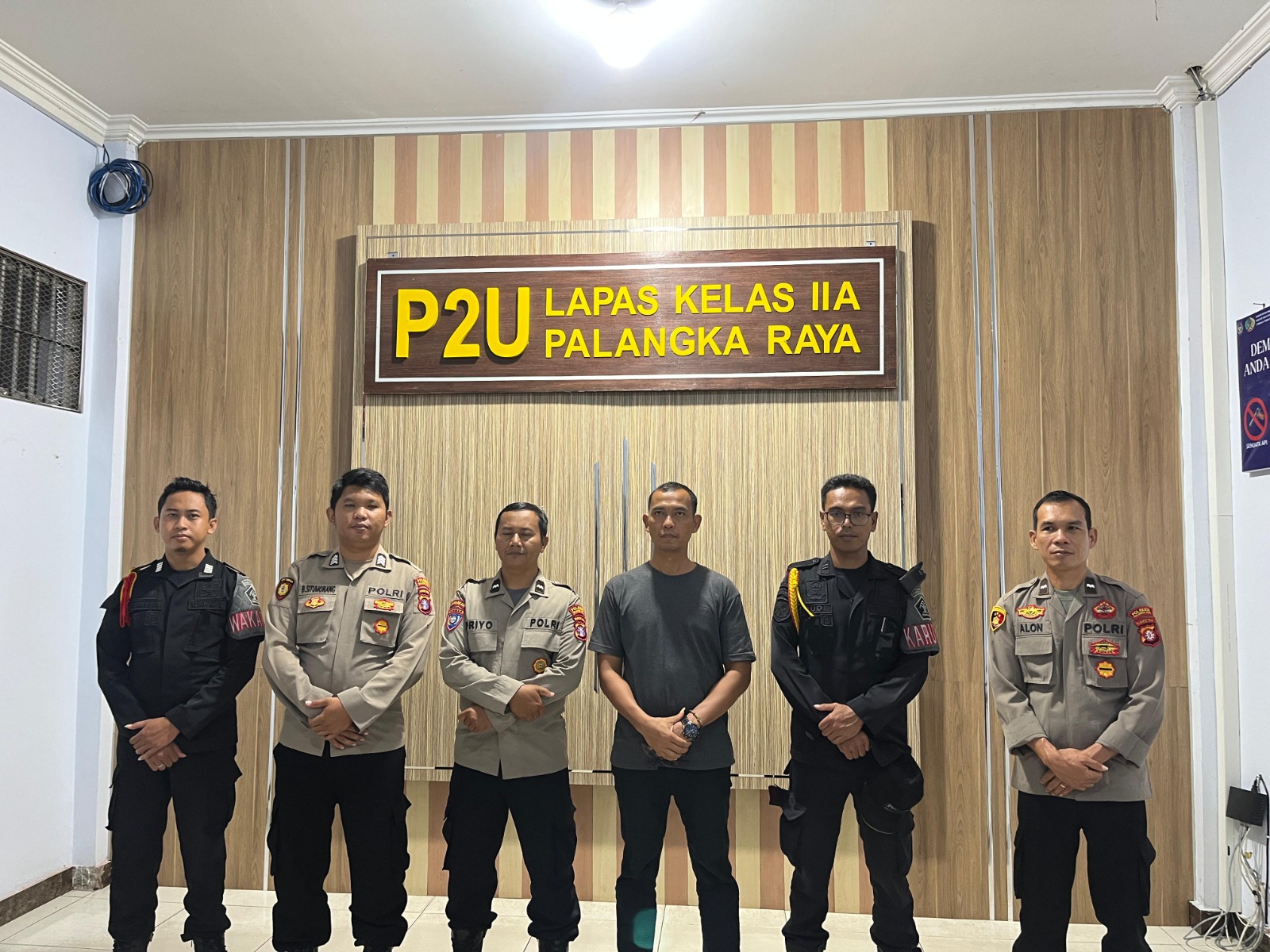 Jaga Sinergitas, Polsek Bukit Batu Patroli ke Lapas Kelas II A Palangka Raya
