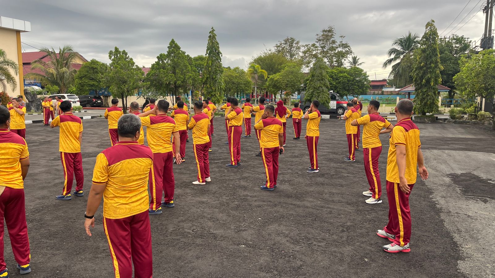Tingkatkan Kebugaran, Polresta Palangka Raya Gelar Olahraga Bersama