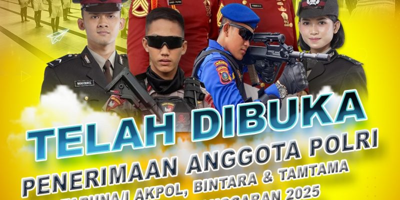 Polda Kalteng Buka Pendaftaran Rekruitmen Polri Tahun 2025 Jalur Akpol, Bintara dan Tamtama Gratis