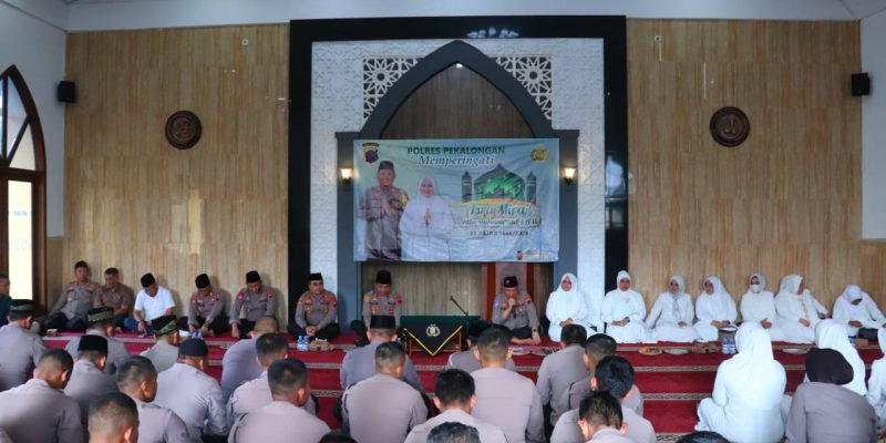 Polres Pekalongan Gelar Peringatan Isra’ Mi’raj Nabi Muhammad SAW