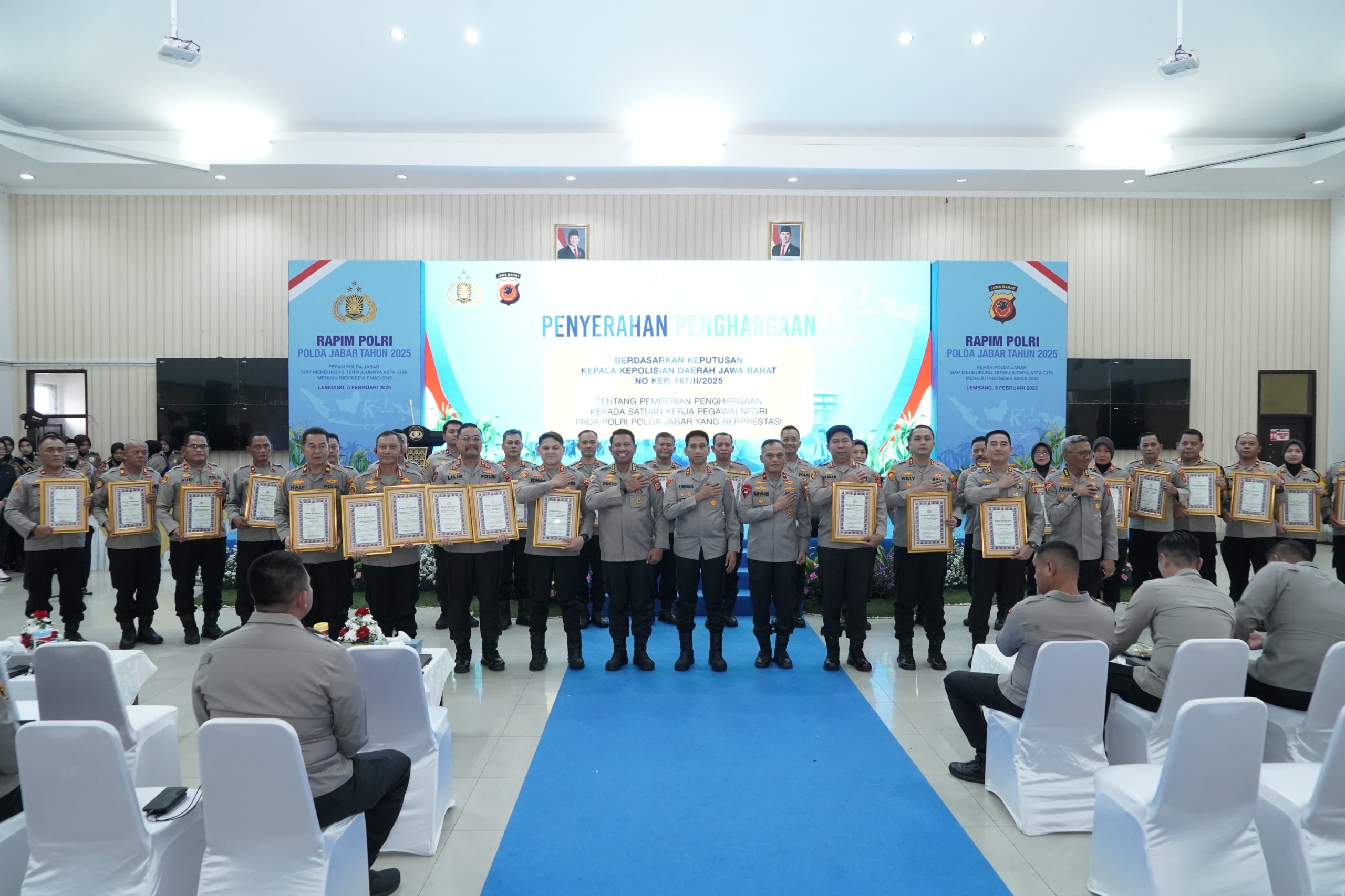 Polres Purwakarta Borong 2 Penghargaan di Rapim Polri Polda Jabar 2025