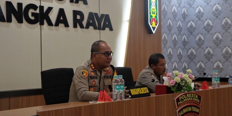 Samakan Persepsi, Polresta Palangka Raya Hadiri Taklimat Awal Audit Kinerja Itwasda Polda Kalteng