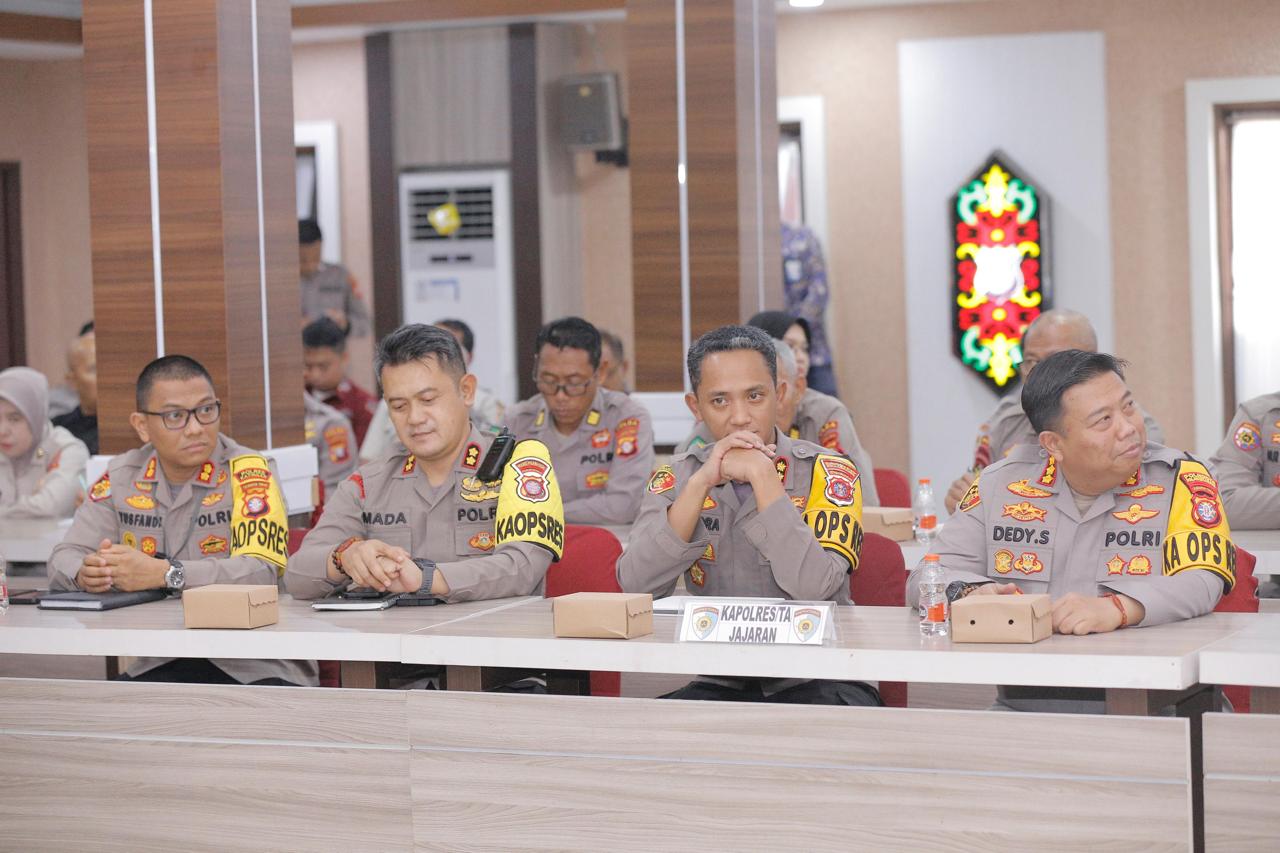 Kapolresta Palangka Raya Hadiri Taklimat Awal Audit Kinerja Tahap I Tahun 2025