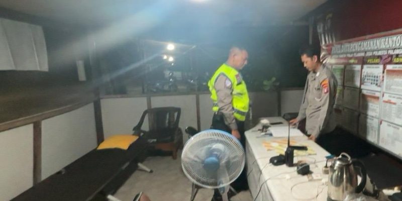 Anggota Satlantas Polresta Palangka Raya Jaga Keamanan dan Kunjungi Kantor KPU