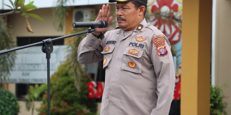 Pimpin Apel Pagi, Kabag SDM Polresta Palangka Raya Ingatkan Pedomani Undang-Undang Polri