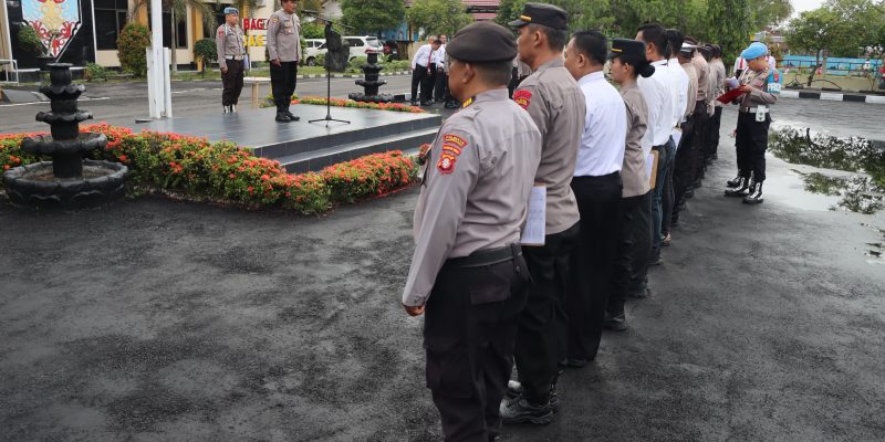 Waspers Apel Pagi, Sipropam Polresta Palangka Raya Cek Absensi Personel dari Setiap Satfung