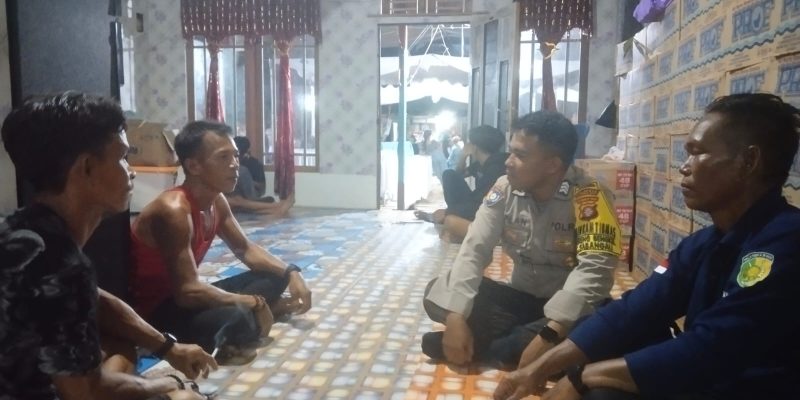 Di Resepsi Pernikahan di Bereng Bengkel, Polsek Sabangau Sampaikan Pesan Kamtibmas