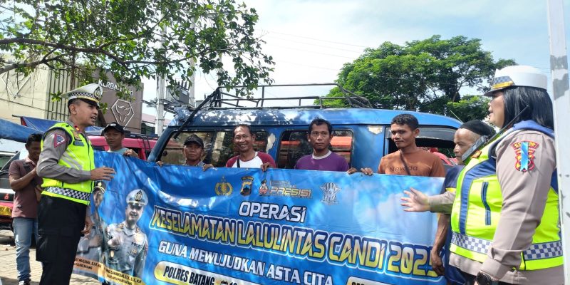 Ops Keselamatan Candi 2025, Begini Cara Polres Batang Edukasi Warga Soal Tertib Lalu Lintas