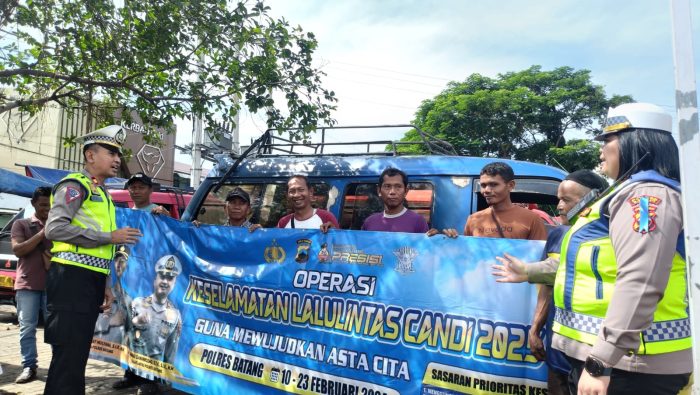 Ops Keselamatan Candi 2025, Begini Cara Polres Batang Edukasi Warga Soal Tertib Lalu Lintas