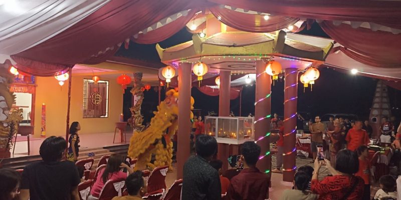 Saat Perayaan Imlek, Satlantas Polresta Palangka Raya Bersiaga di Depan Vihara
