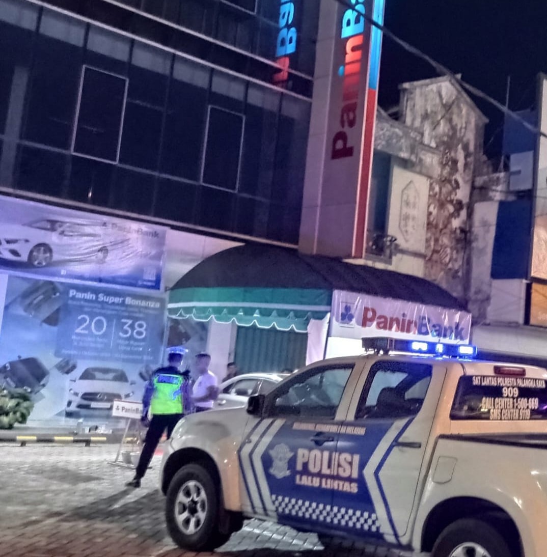 Patroli Dialogis Satlantas Polresta Palangka Raya di Kantor Perbankan