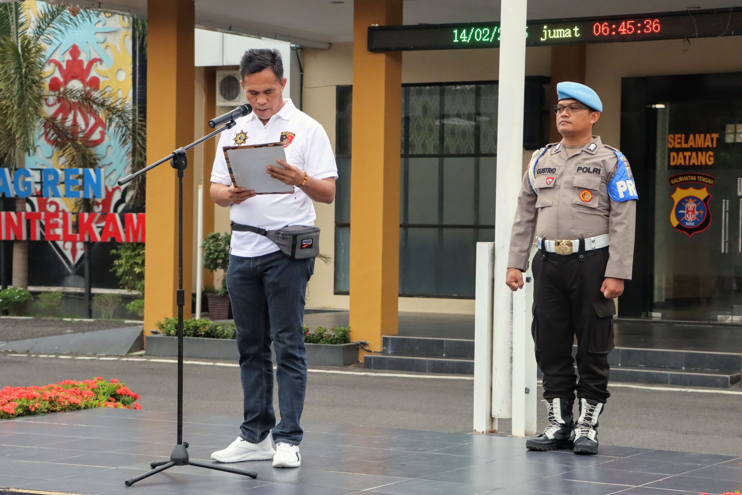 Pimpin Apel Pagi, Kasatresnarkoba Polresta Palangka Raya Ingatkan Jaga Kesehatan Mental dan Jasmani