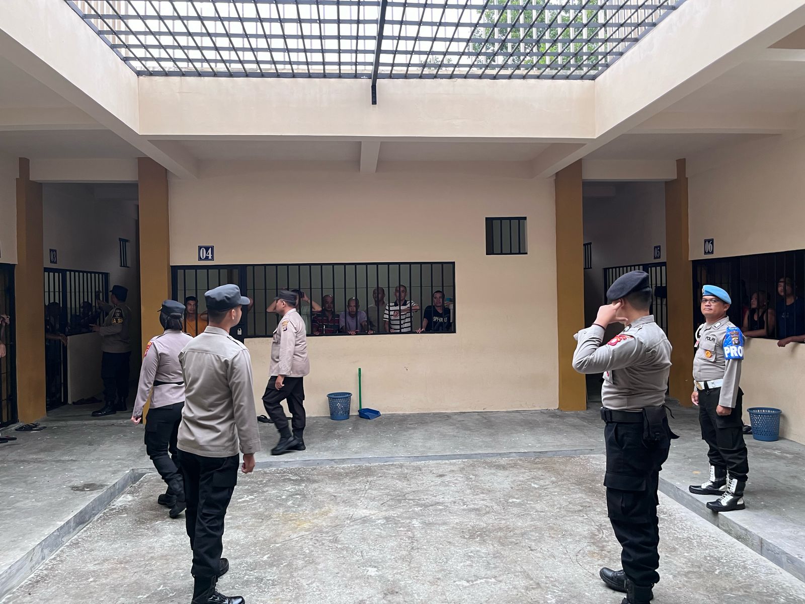 Datangi Rutan, Sattahti dan Piket Fungsi Polresta Palangka Raya Periksa Kondisi Tahanan