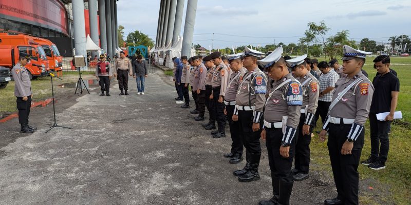Polresta Palangka Raya Gelar Apel Kesiapan Pam Gebyar Undian Taheta XXVIII PT. Bank Kalteng