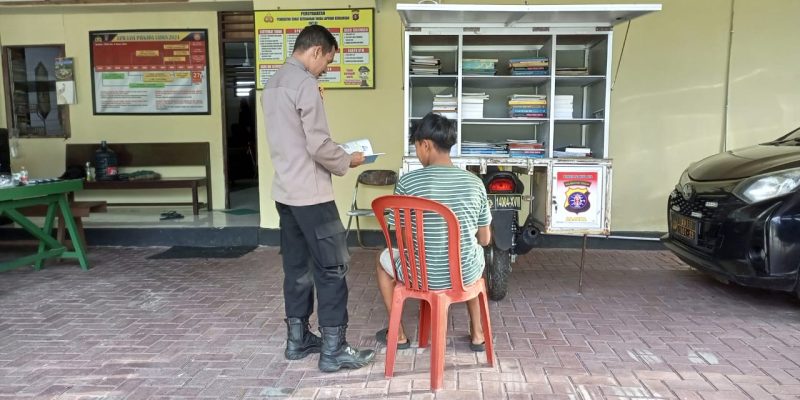 Tingkatkan Literasi Masyarakat, Polsek Bukit Batu Sediakan Pusling Bajaka Presisi di Mako