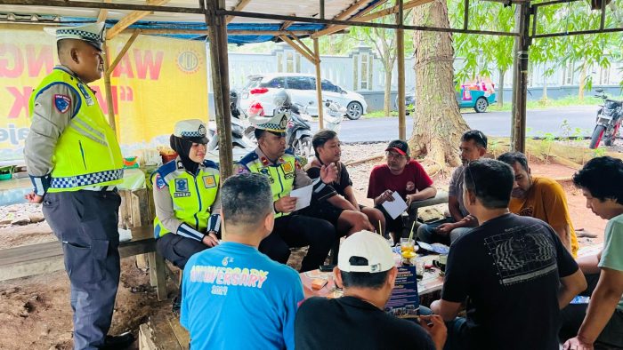 Tatap Muka Dengan Komunitas Grab Kajen, Satlantas Polres Pekalongan Sampaikan Hal Ini