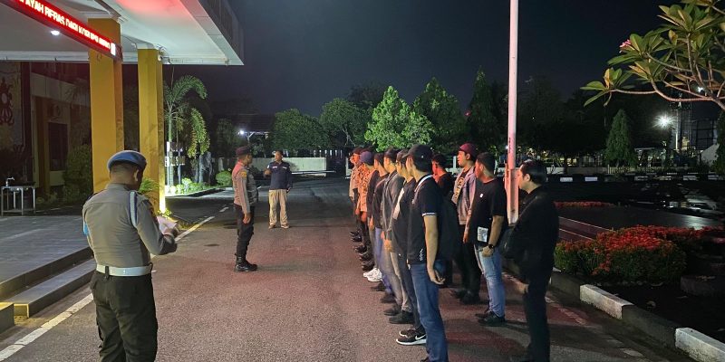 Personel Polresta Palangka Raya Apel Kesiapan Ketika akan KRYD