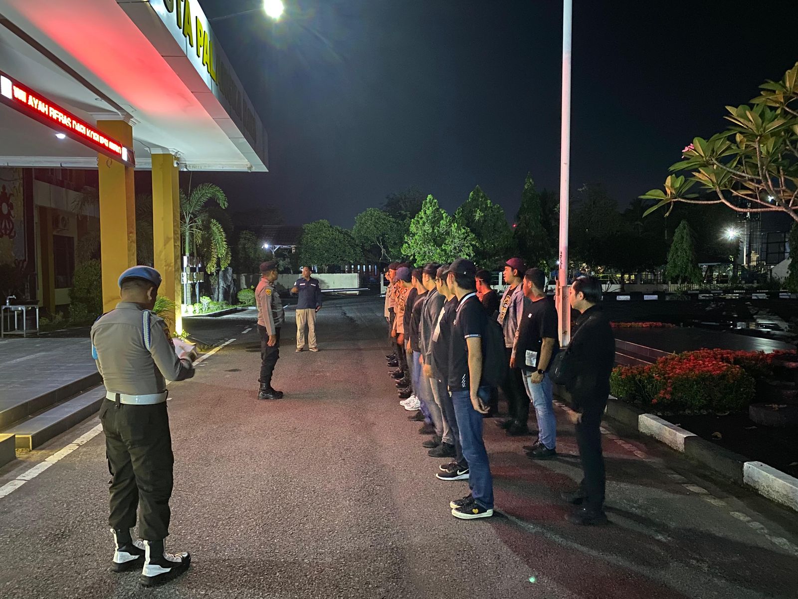 Personel Polresta Palangka Raya Apel Kesiapan Ketika akan KRYD