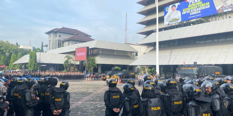 1.167 Personel Polrestabes Semarang Disiapkan Untuk Mengawal Demonstran Gubernuran Dan Balaikota