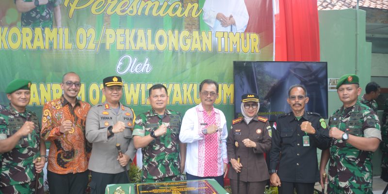 Danrem Wijayakusuma Resmikan Rehab Koramil-02/Pekalongan Timur Kodim 0710/Pekalongan