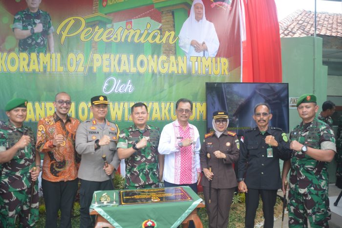 Danrem Wijayakusuma Resmikan Rehab Koramil-02/Pekalongan Timur Kodim 0710/Pekalongan