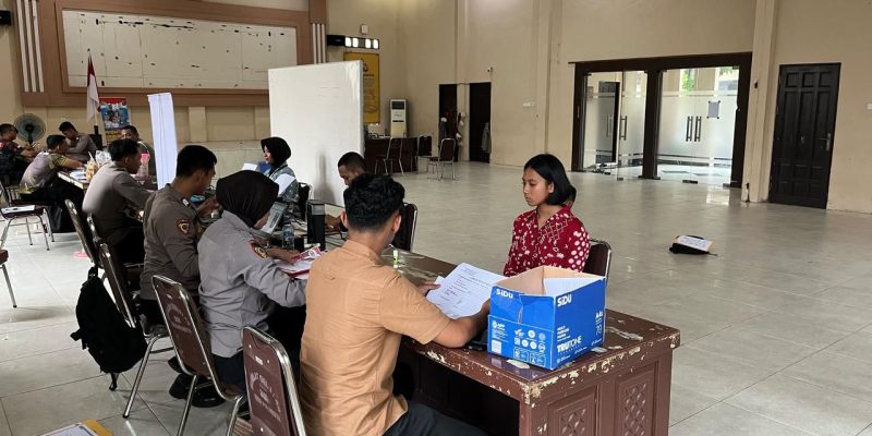 Polresta Palangka Raya Lakukan Verifikasi Pendaftaran Polri