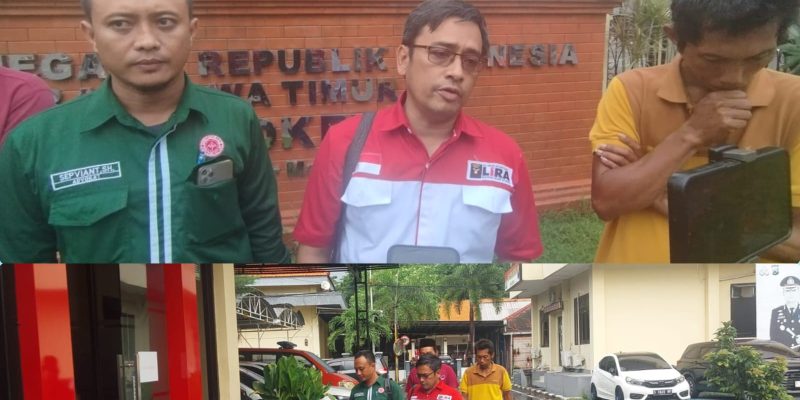 Warga Desa Watesnegoro Didampingi LSM LIRA dan Posbakumadin lapor ke Polres Mojokerto Dugaan korupsi Terkait Mengambil Volume Tanah Jalan Raya Untuk Dijual