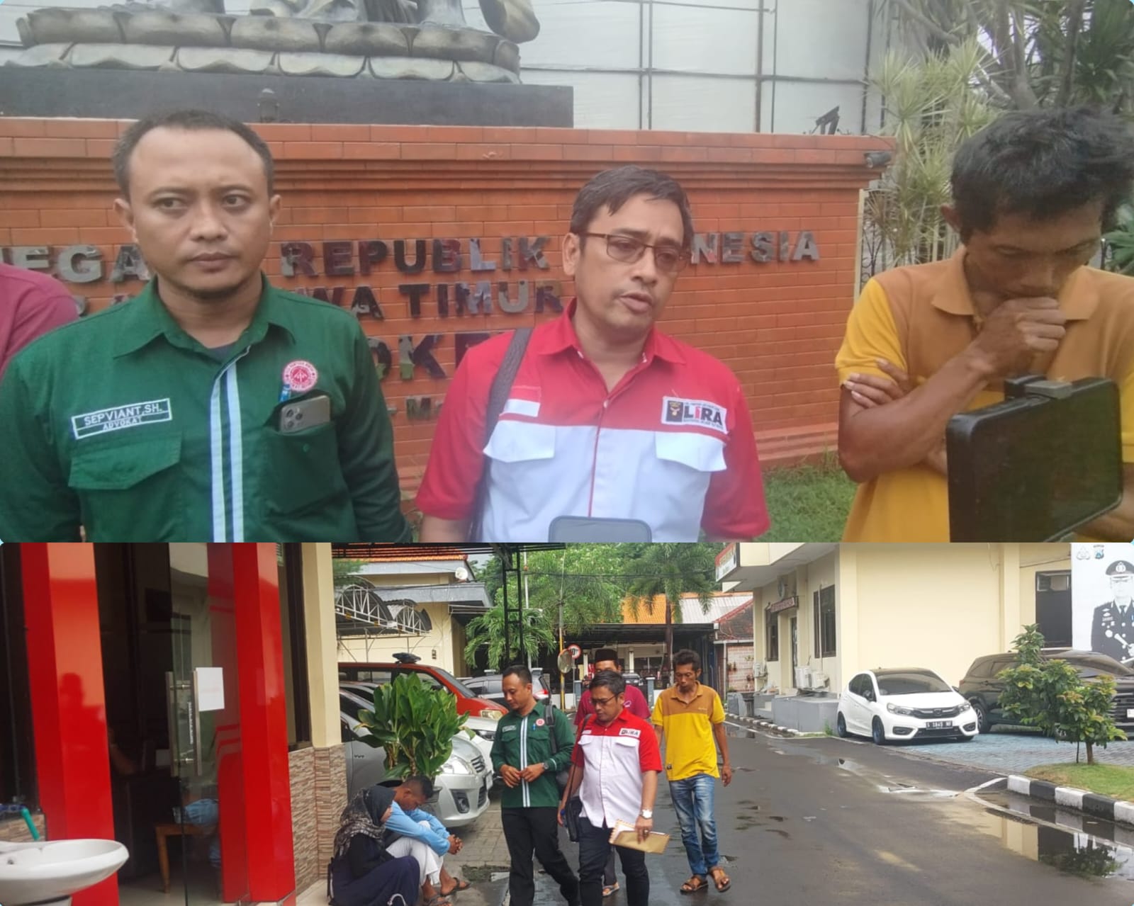 Warga Desa Watesnegoro Didampingi LSM LIRA dan Posbakumadin lapor ke Polres Mojokerto Dugaan korupsi Terkait Mengambil Volume Tanah Jalan Raya Untuk Dijual
