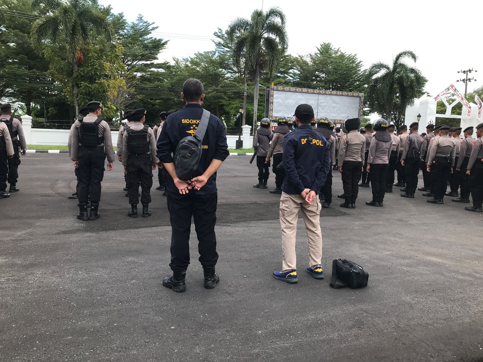 Optimalkan Tugas, Sidokkes Polresta Palangka Raya Cek Kondisi kesehatan Personel Pam Aksi Damai