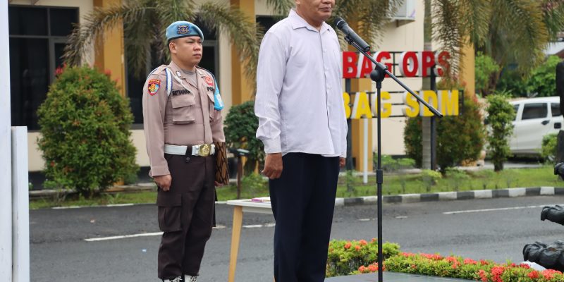 Pimpin Apel Pagi, Kasattahti Polresta Palangka Raya Ingatkan Peduli Lingkungan Internal