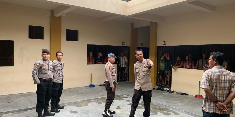 Antisipasi Potensi Kerawanan, Polresta Palangka Raya Cek Kondisi Keamanan Ruang Tahanan Mako