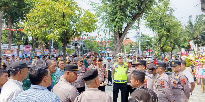 Polrestabes Semarang Kerahkan 1.045 Personel Untuk Pengamanan Kedatangan Gubernur Jawa Tengah dan Walikota Semarang