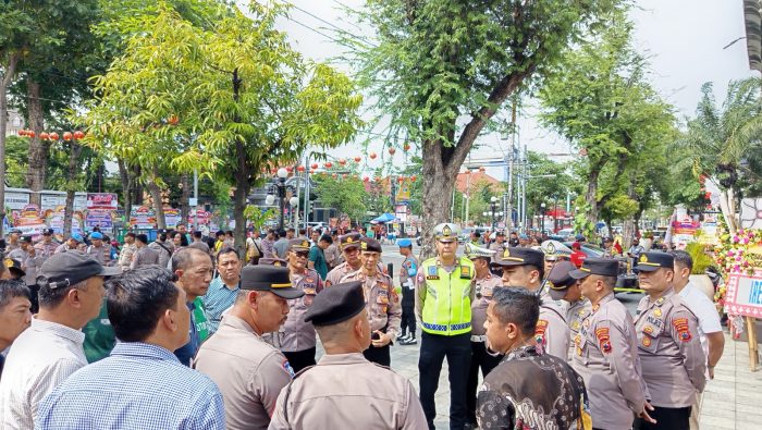 Polrestabes Semarang Kerahkan 1.045 Personel Untuk Pengamanan Kedatangan Gubernur Jawa Tengah dan Walikota Semarang