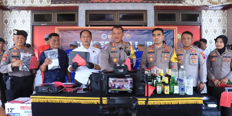 Polres Pekalongan Gelar Konferensi Pers Hasil Dari Kegiatan Rutin Yang Dioptimalkan