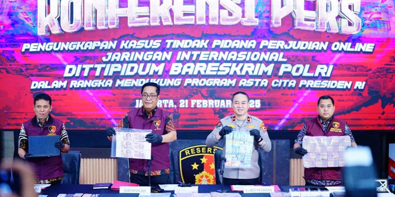 Bareskrim Polri Bongkar Jaringan Judi Online Internasional 1XBET, 9 Tersangka Diamankan