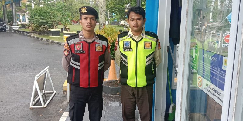 Samapta Polresta Palangka Raya Melakukan Kunjungan ke PLN ULP Kota Palangka Raya