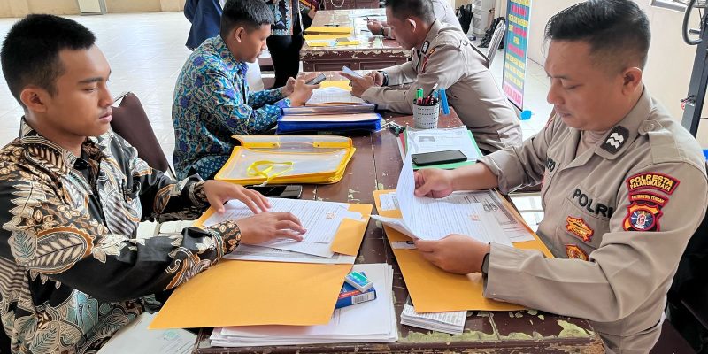 Polresta Palangka Raya Lakukan Pemeriksaan Berkas Calon Anggota Polri
