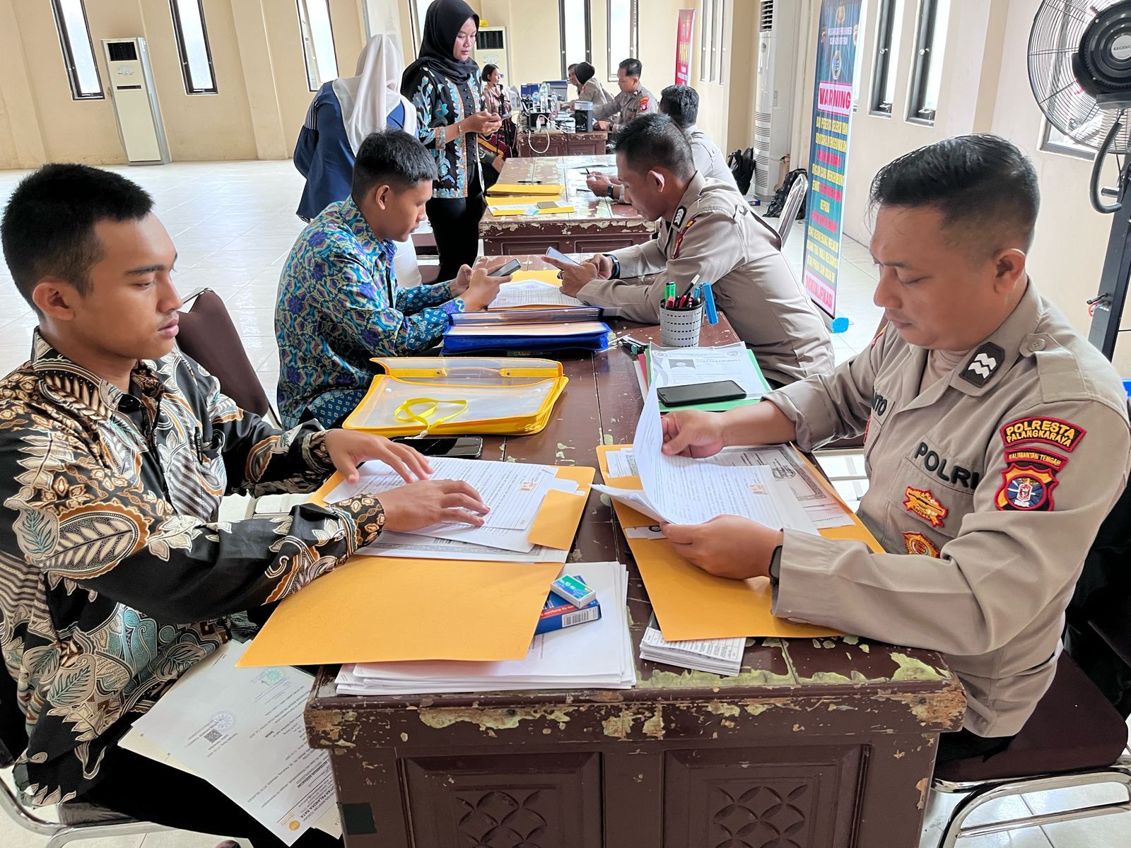 Polresta Palangka Raya Lakukan Pemeriksaan Berkas Calon Anggota Polri
