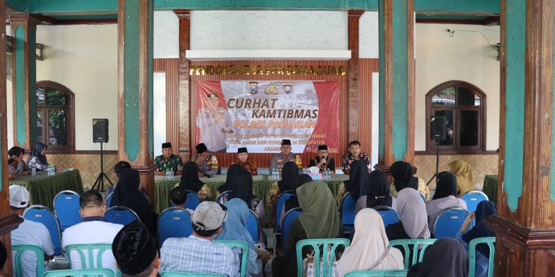 Jum’at Curhat, Polres Pasuruan bersama Awak Media Gelar Baksos Di Desa Sengonagung Purwosari
