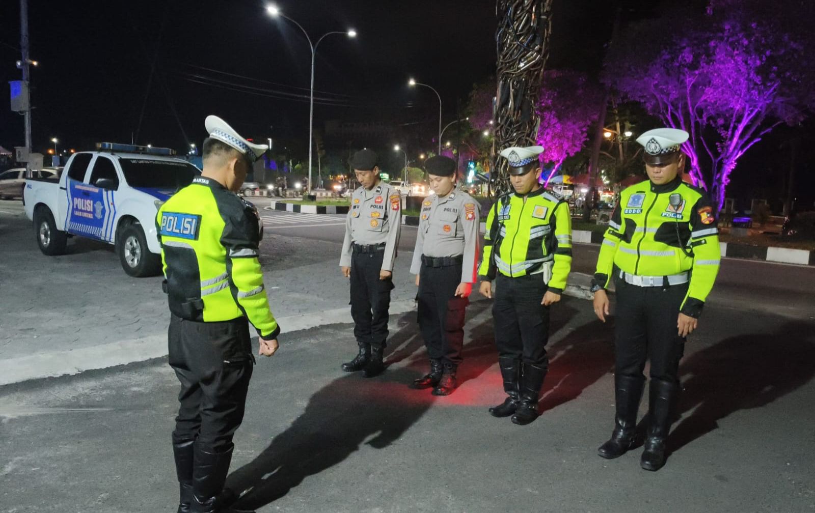 Satlantas Polresta Palangka Raya Gelar Apel Kesiapan Sebelum Pengamanan Fantastic Islamic Center