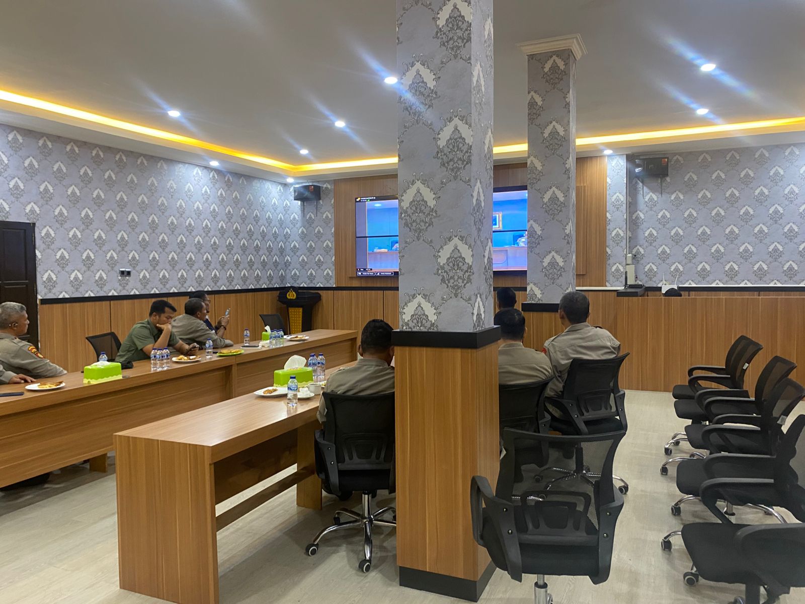 Polresta Palangka Raya Ikuti Vicon Anev Situasi Kamtibmas Jelang Ramadhan bersama Kapolri