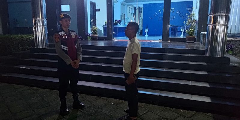 Satsamapta Polresta Palangka Raya Patroli Dialogis dengan Satpam Kalteng Pos Grup