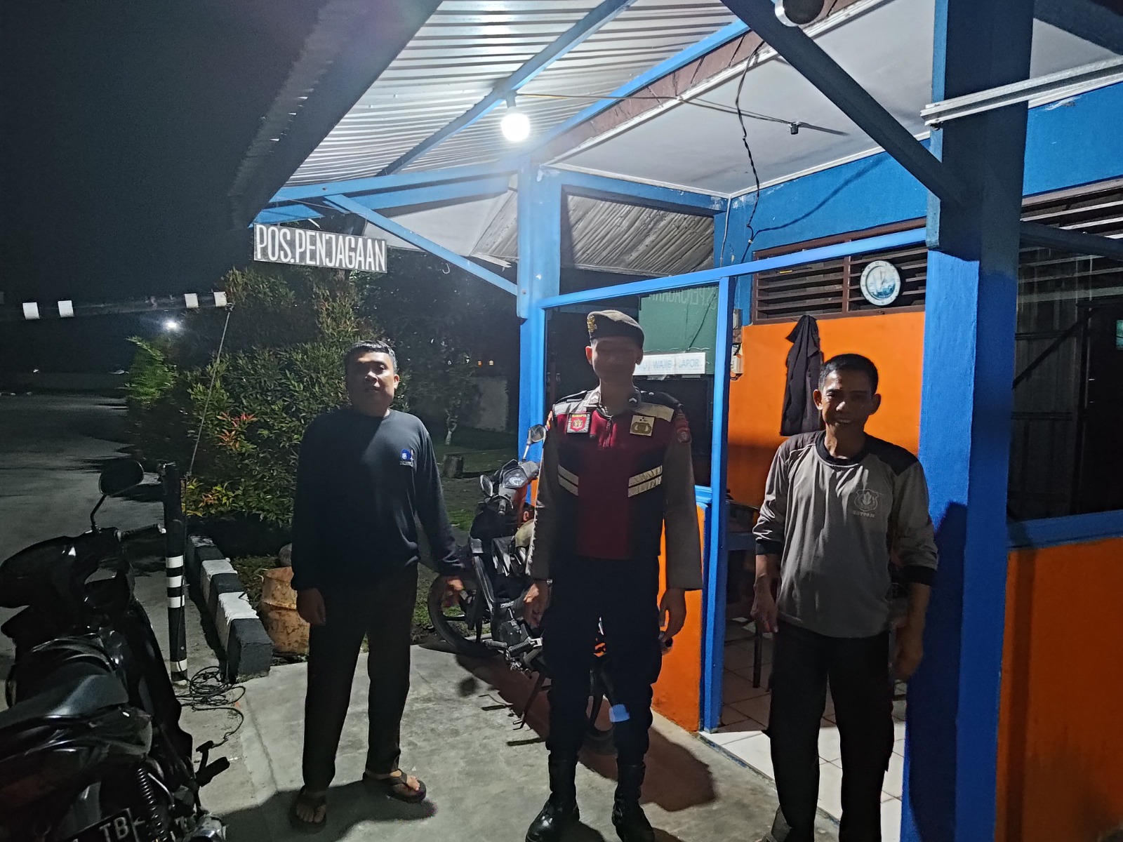 Pos Jaga Kantor Gudang Bulog Jadi Tujuan Patroli Satsamapta Polresta Palangka Raya