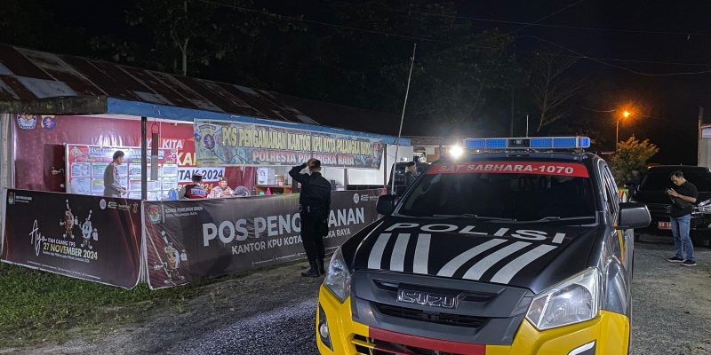 Sukseskan Rangkaian Pilkada, KRYD Polresta Palangka Raya Datangi Kantor KPU