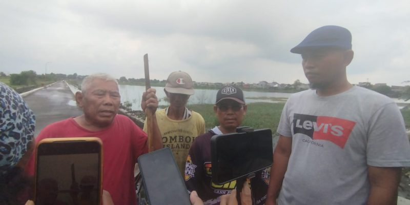 Petani Kota Mojokerto Mengeluh Tidak Bisa Menggarap lahan Pertaniannya Akibat Gorong-Gorong Adanya Kolam Retensi