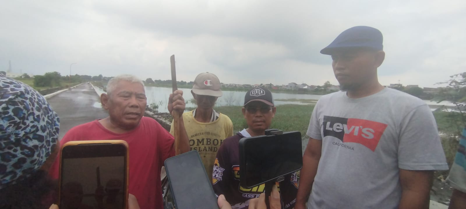 Petani Kota Mojokerto Mengeluh Tidak Bisa Menggarap lahan Pertaniannya Akibat Gorong-Gorong Adanya Kolam Retensi