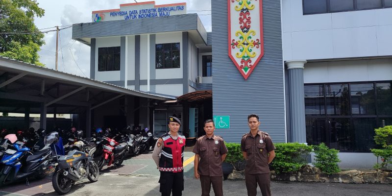 Patroli Kamtibmas Wilkum, Satsamapta Polresta Palangka Raya Kunjungi BPS Provinsi Kalteng