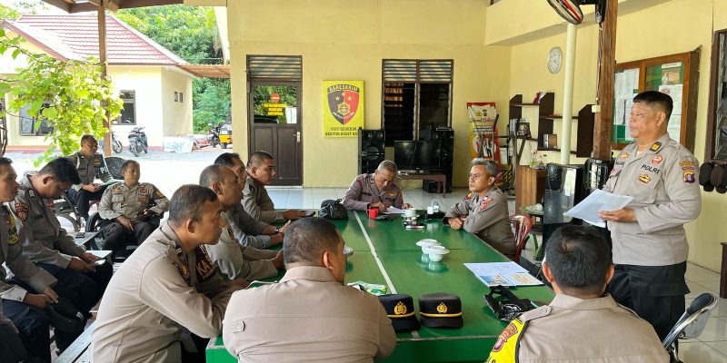 Kasi Hukum Polresta Palangka Raya Sosialisasikan KUHP Baru di Polsek Bukit Batu