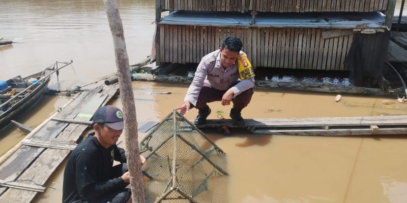 Polsek Sabangau Rangkul Pemilik Keramba Ikan di Bereng Bengkel Demi Dukung Program Ketahanan Pangan